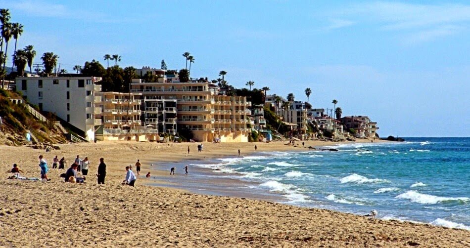 Praia Victoria Beach em Laguna Beach na Califórnia Praia Victoria Beach em Laguna Beach na Califórnia