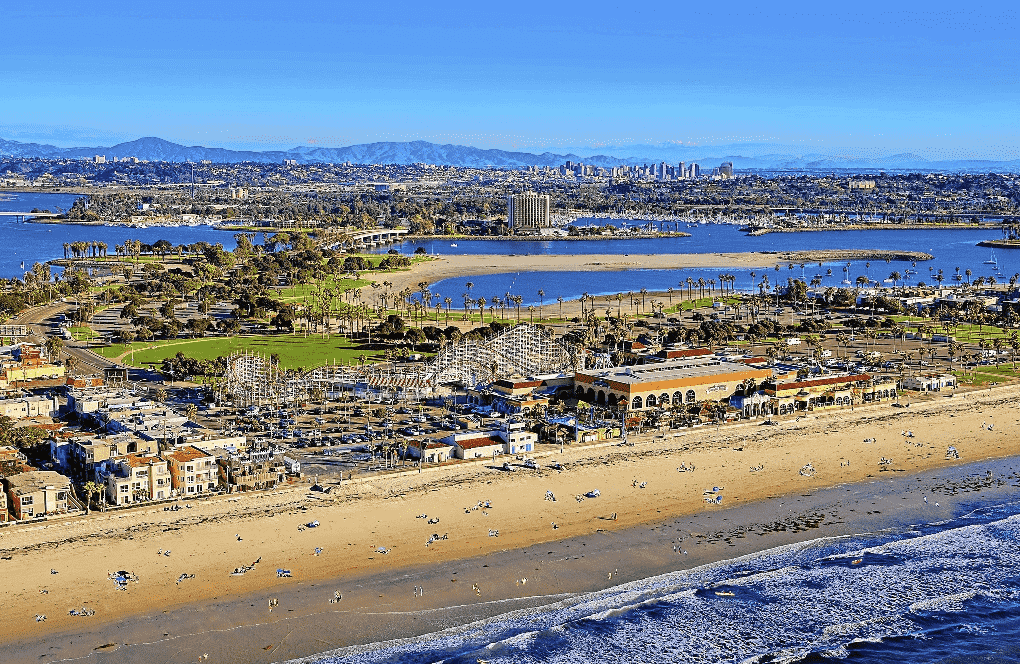 Mission Beach em San Diego Mission Beach em San Diego