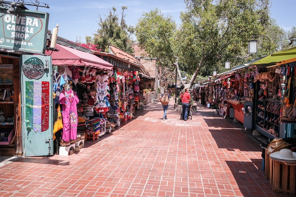 Região de Olvera Street em Los Angeles Região de Olvera Street em Los Angeles