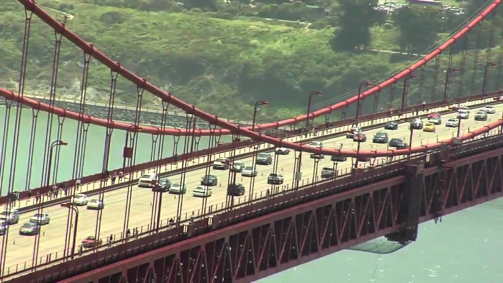 Pedágio na Ponte Golden Gate em San Francisco Pedágio na Ponte Golden Gate em San Francisco