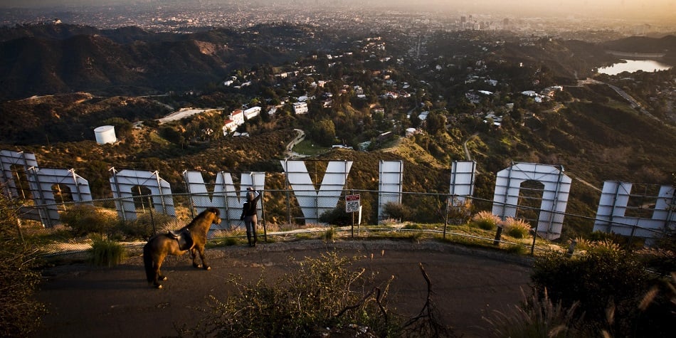 Vista do Griffith Park em Los Angeles Vista do Griffith Park em Los Angeles