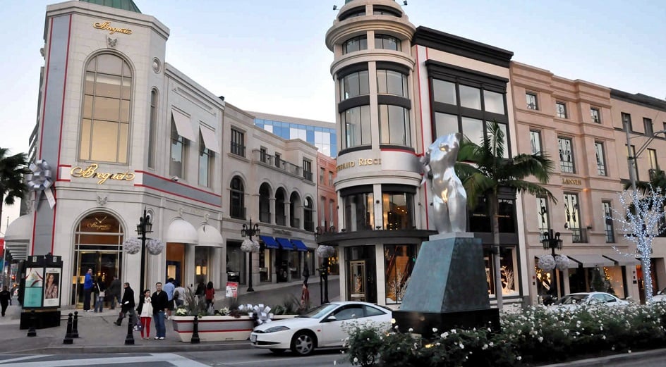 Restaurantes na rua Rodeo Drive em Los Angeles Restaurantes na rua Rodeo Drive em Los Angeles