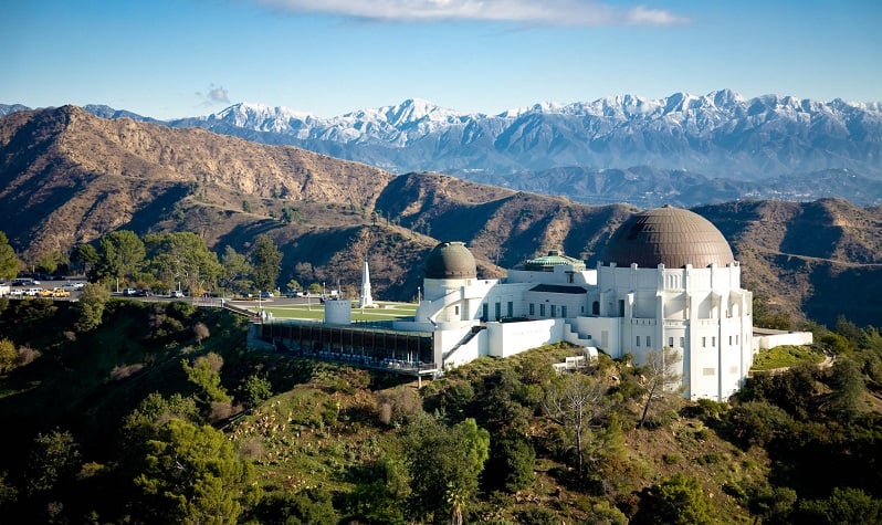 Observatório Griffith Park em Los Angeles Observatório Griffith Park em Los Angeles