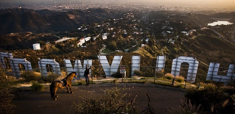Vista do Observatório Griffith Park em Los Angeles Vista do Observatório Griffith Park em Los Angeles