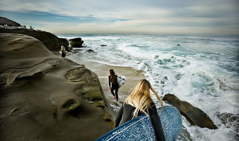 Windansea Beach em San Diego na Califórnia Windansea Beach em San Diego na Califórnia