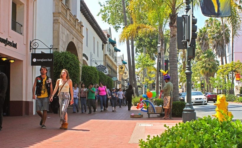 State Street em Santa Bárbara State Street em Santa Bárbara