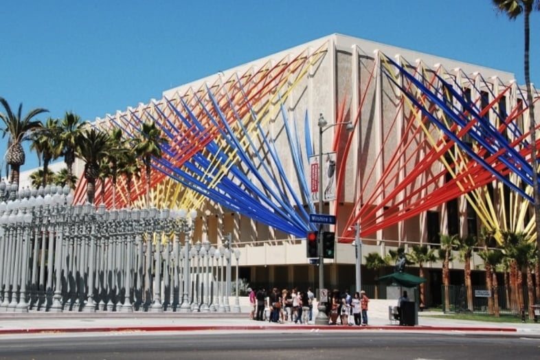 Fachada do County Museum of Art em Los Angeles Fachada do County Museum of Art em Los Angeles