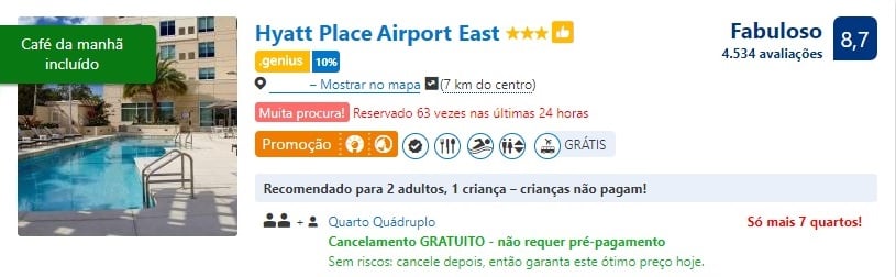 Cancelamento Booking grátis Cancelamento Booking grátis